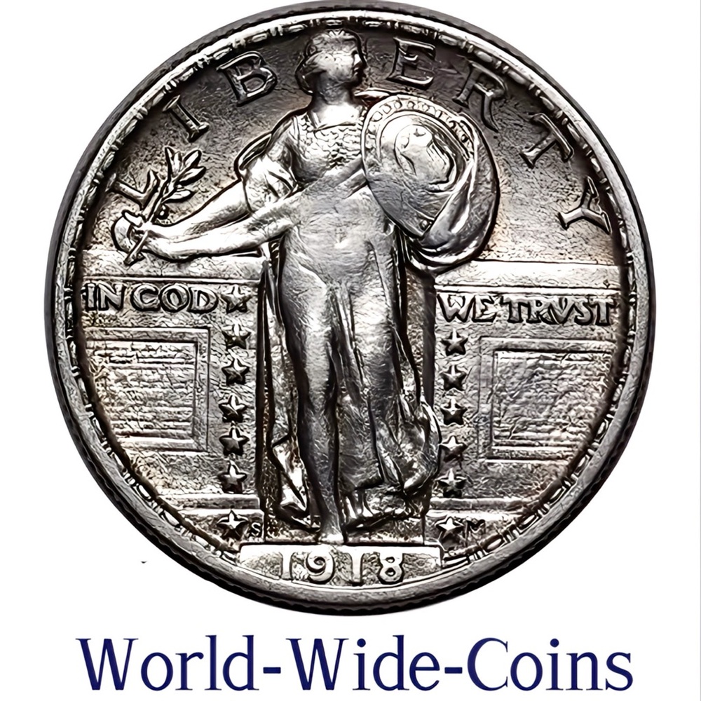 1918-S Standing Liberty Quarter, Choice AU++/Unc Better Date